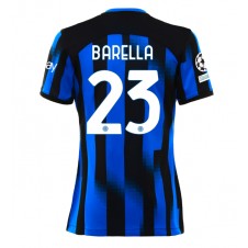 Inter Milan Nicolo Barella #23 Hemmatröja Dam 2023-24 Korta ärmar